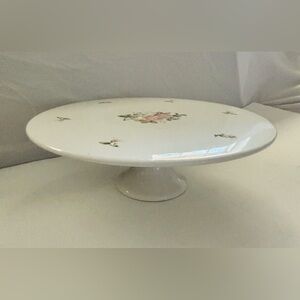 Gorham 1831 Lady Anne 12” Pedestal Cake Plate Ceramic